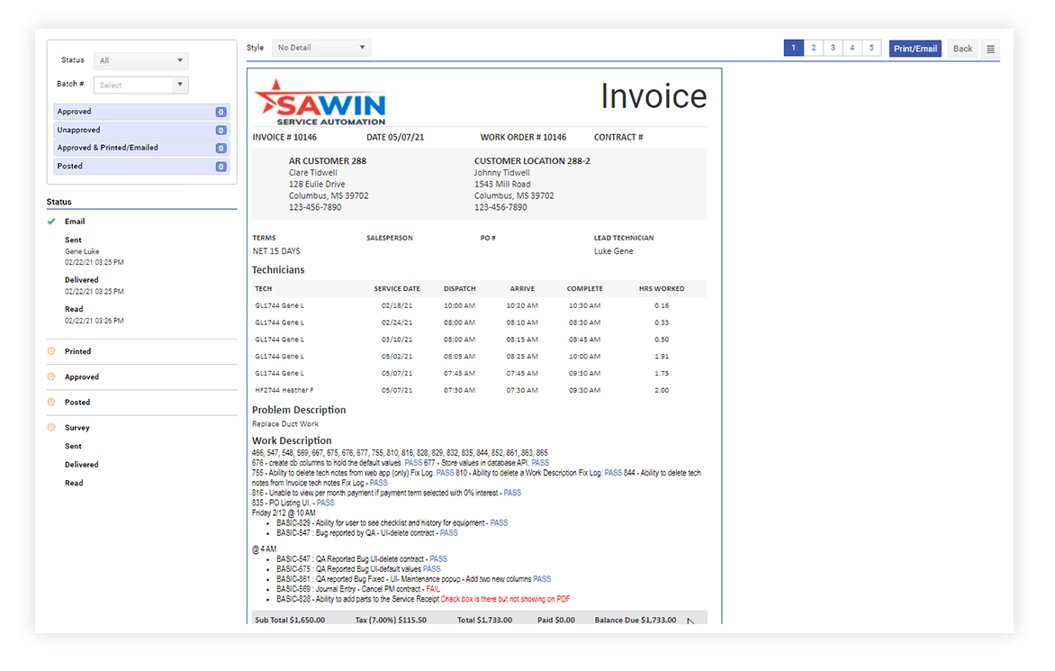 SAWIN software-invoice-pdf