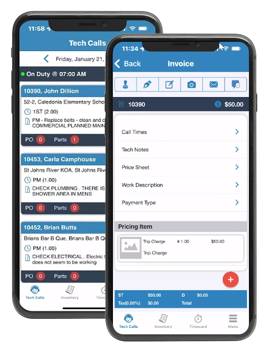 SAWIN software-QuickBooks-invoice-mobile