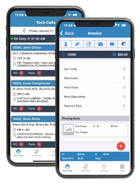 SAWIN software-QuickBooks-invoice-mobile